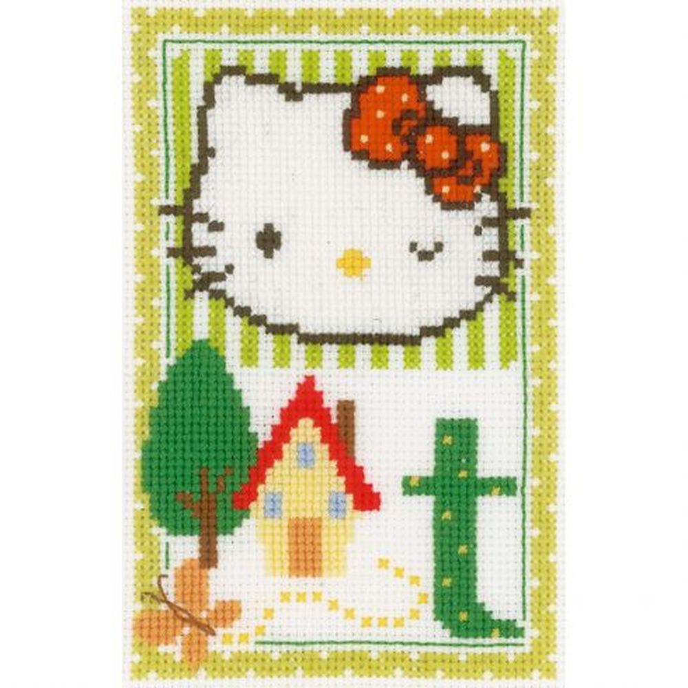 Hello Kitty  Lettre T  0149582  Vervaco