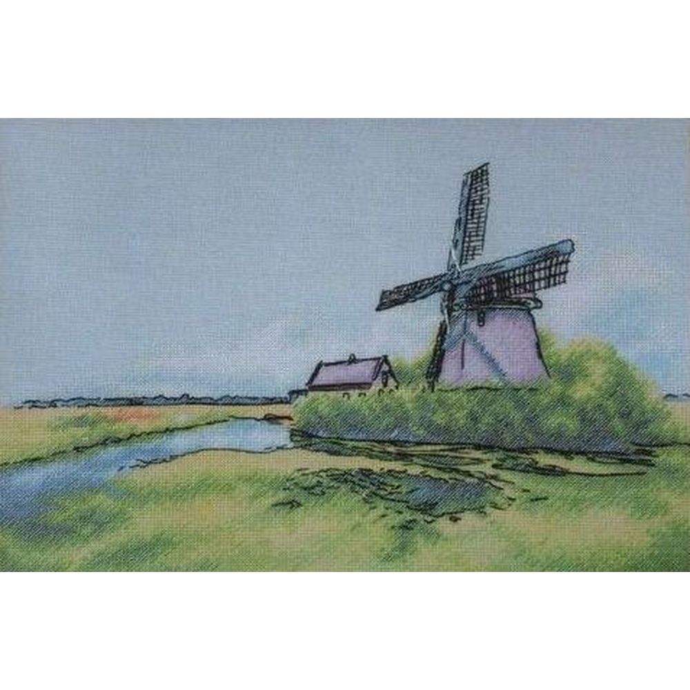 Moulin à vent aux Pays-Bas  A007  LanSvit
