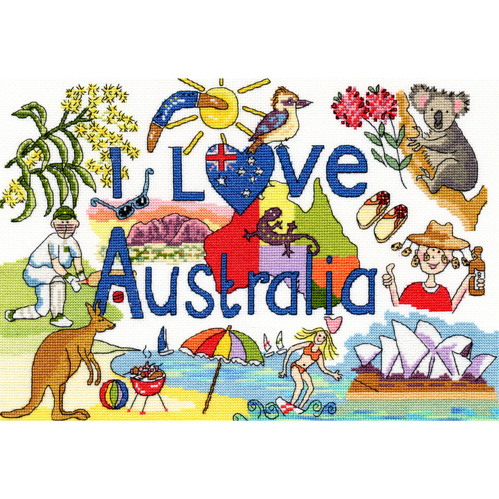 I Love Australia - Bothy Threads XL4