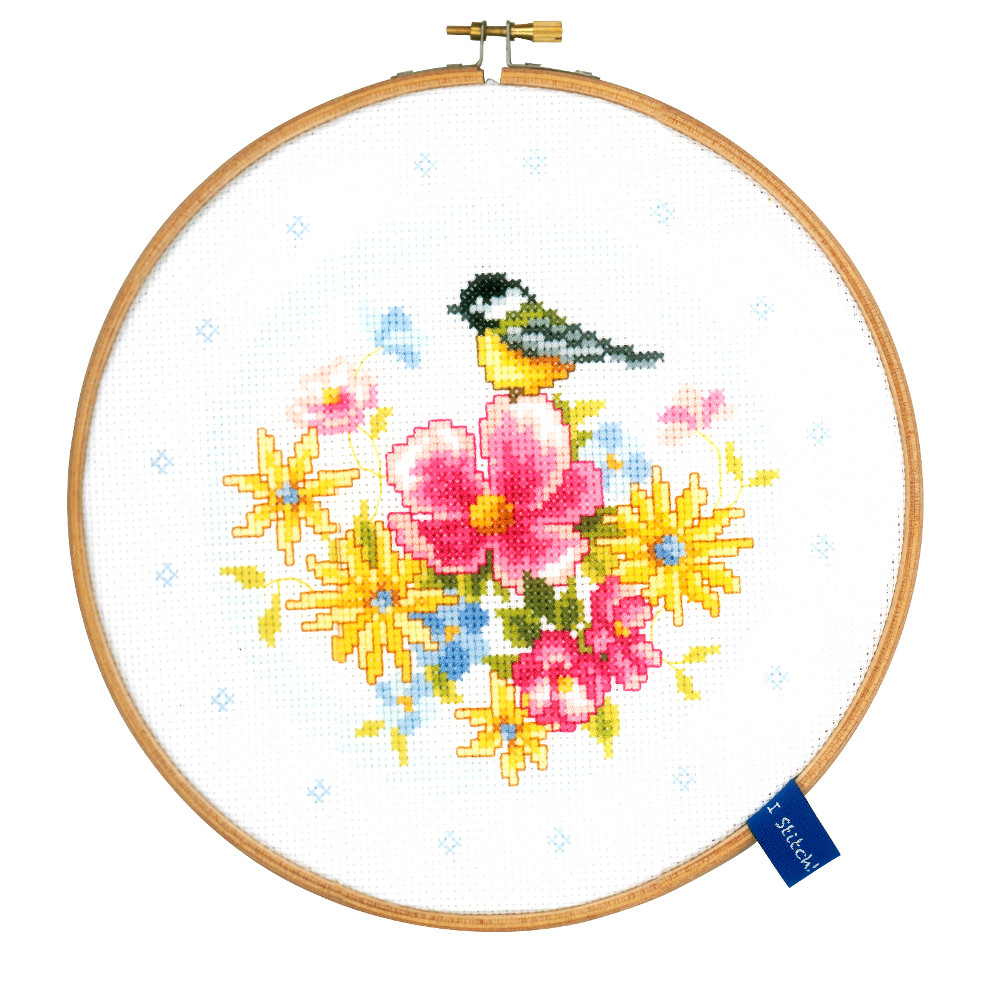 Mésange avec fleurs 0151945 Vervaco