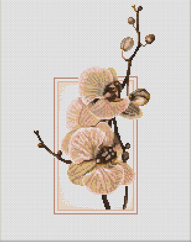 Kit broderie Luca-S B288 Orchid sur www.la-brodeuse.com