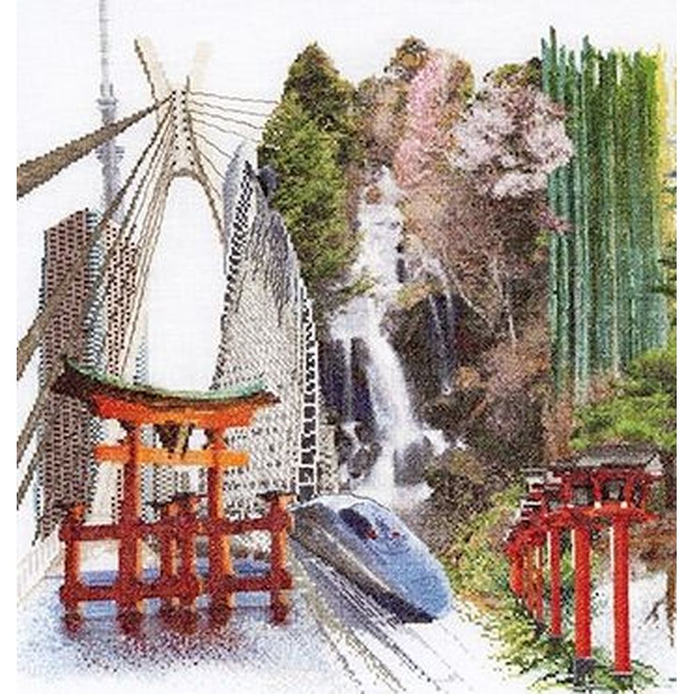 Thea Gouverneur 548 - le Japon - kit point de croix compté - la-brodeuse - 2
