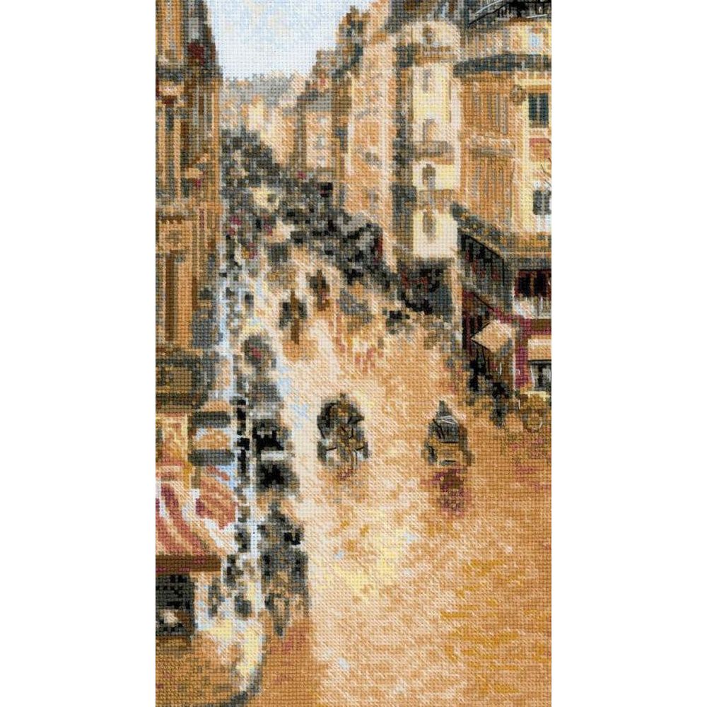 Riolis 1955 rue Saint-Honoré daprès le tableau de C. Pissarro kit point de croix 3