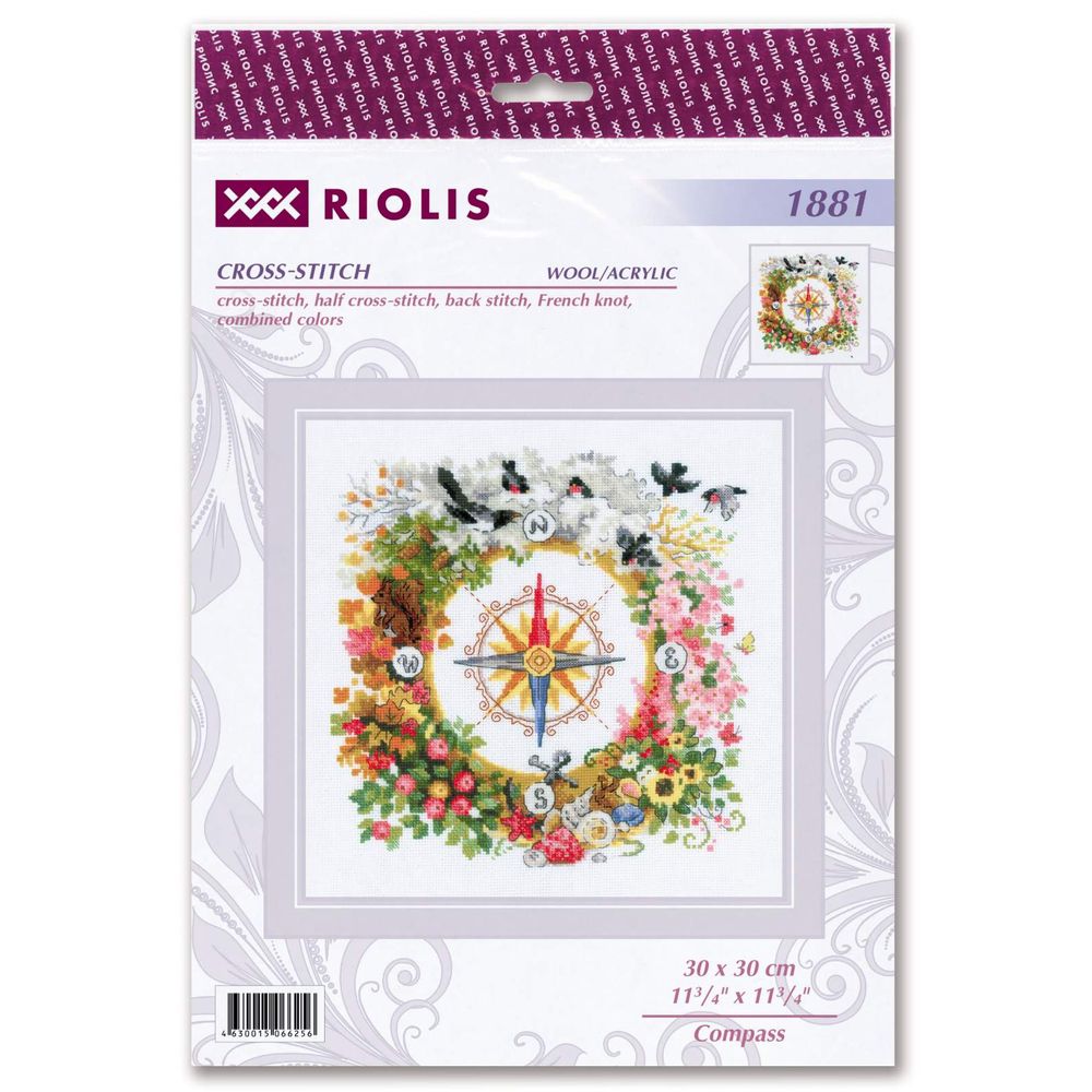Riolis 1881 - Boussole - kit point de croix - 5