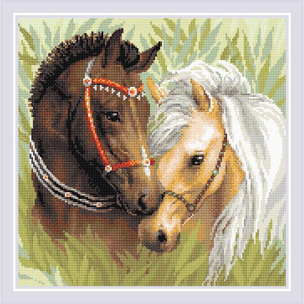 Riolis AM0039 - Broderie Diamant - couple de chevaux - 2