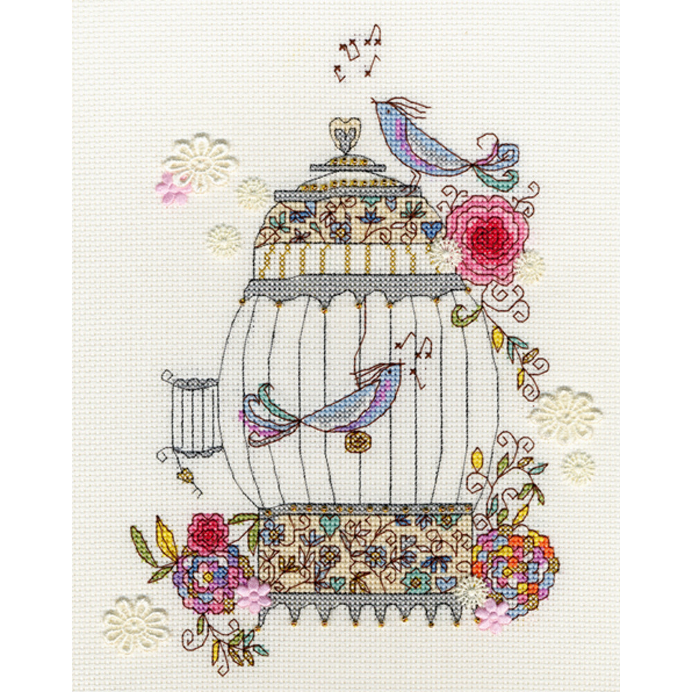 Love Birds - XKA3  Bothy Threads - Kit  point de croix compté