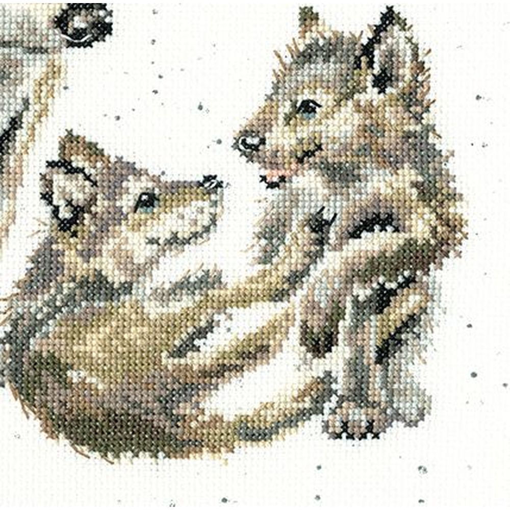 Bothy threads XHD94  Meute de loups  kit point de croix compté  2