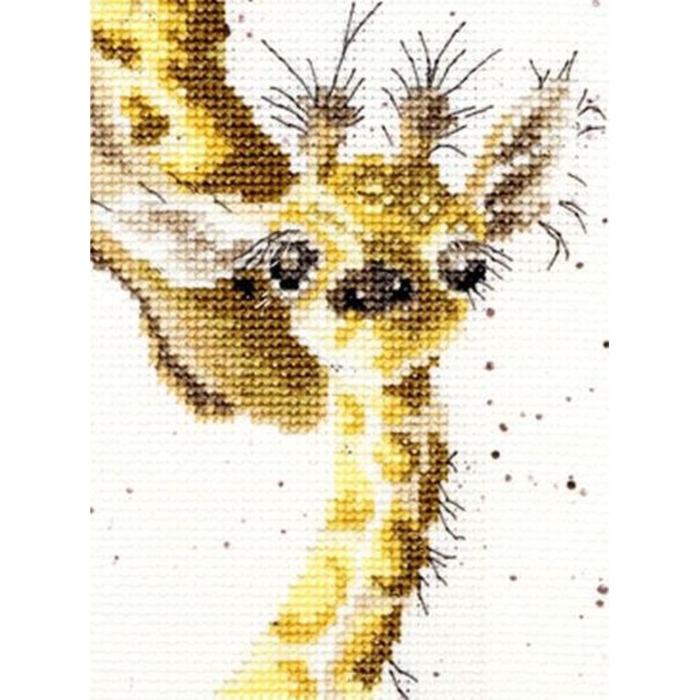 Bothy Threads XHD3 - Girafe First Kiss - kit point de croix compté - La-Brodeuse - 4