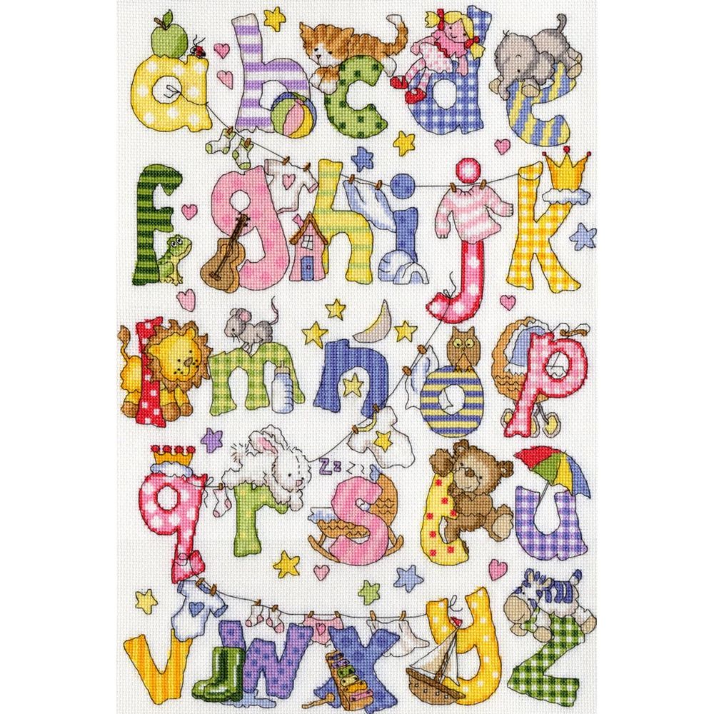 Bothy Threads XKG1 - Mon premier alphabet - kit point de croix compté -