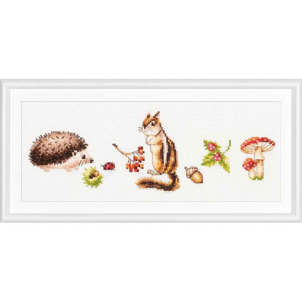 Dutch Stitch Brothers DSB009 lin Amis de la Forêt kit point de croix compté