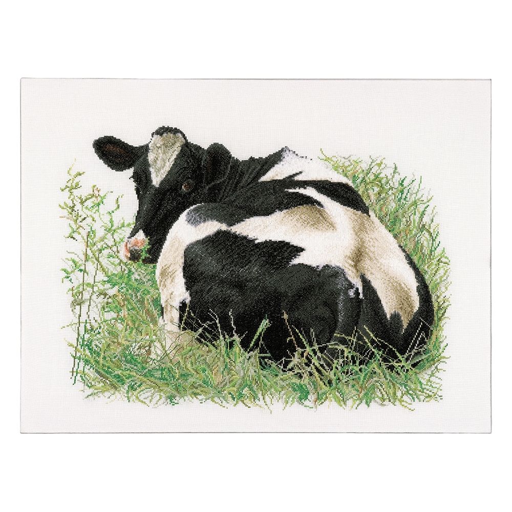 Thea Gouverneur - 452 lin - Vache noir et blanche