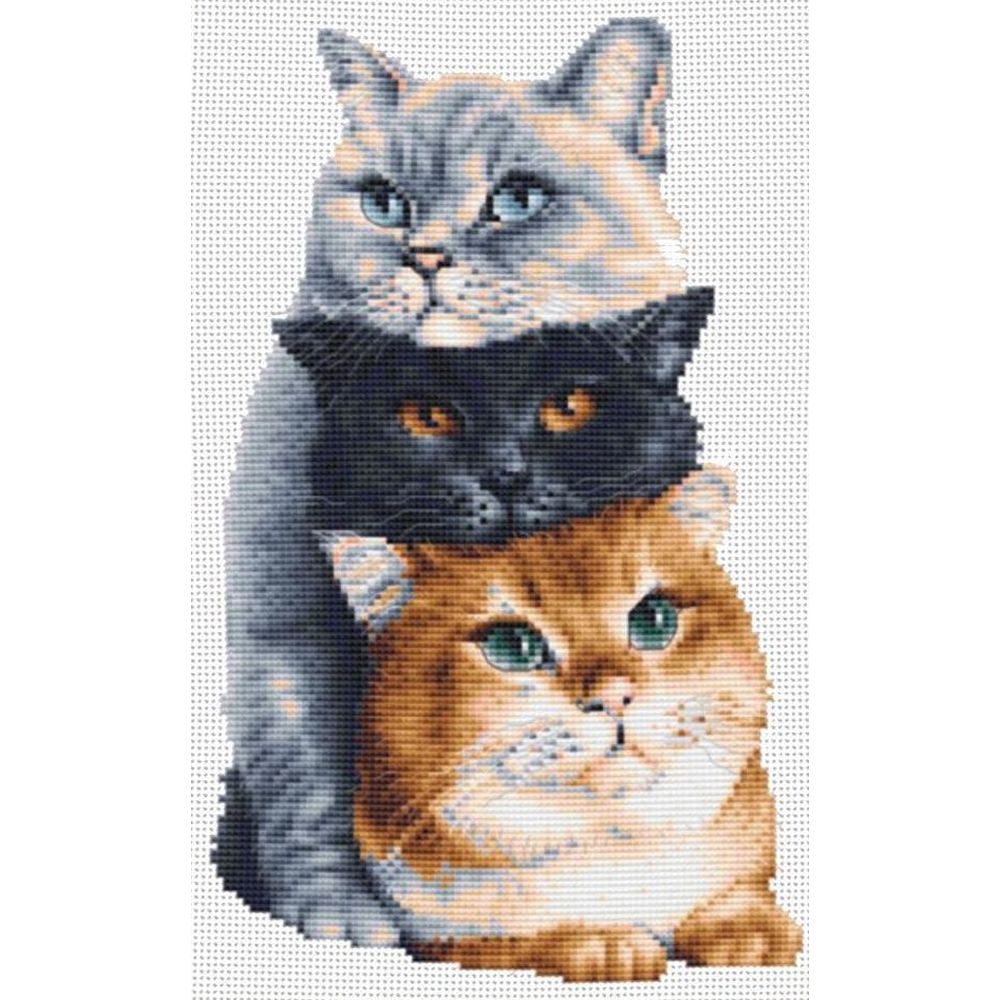 Les trois chats - DSB012 étamine - Dutch Stitch Brothers