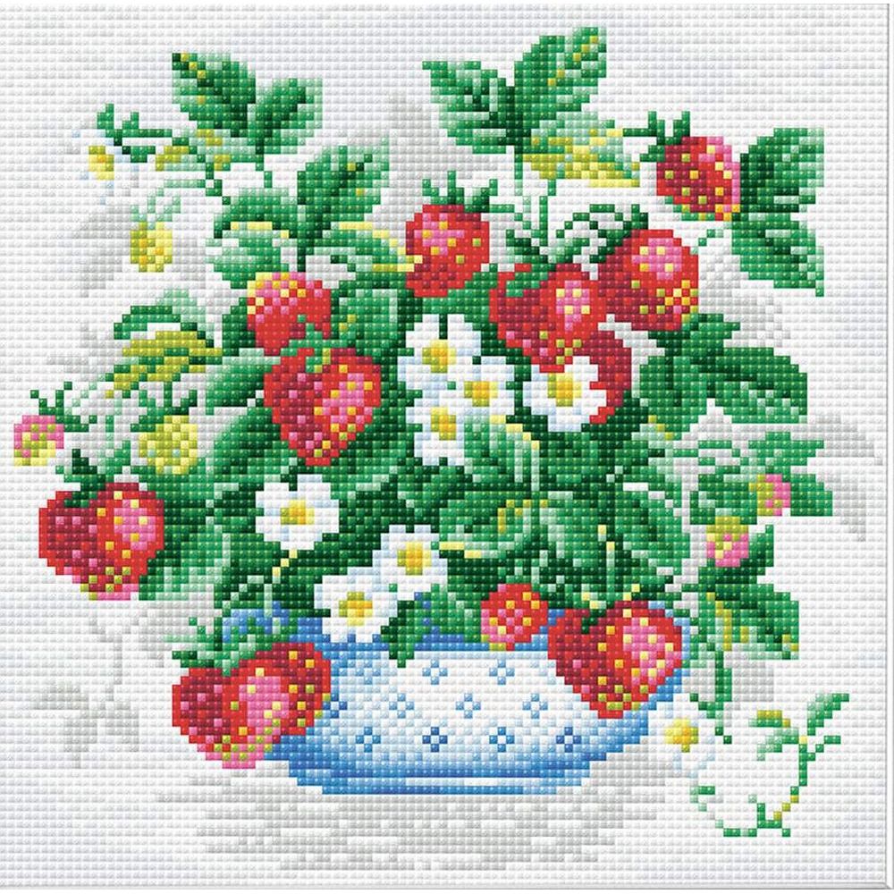 Broderie Diamant - Coupe de fraises - AM0008 - Riolis