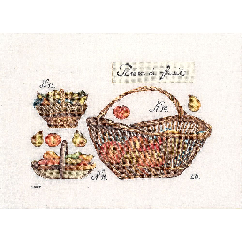 Panier de fruits  2099 lin  Thea Gouverneur