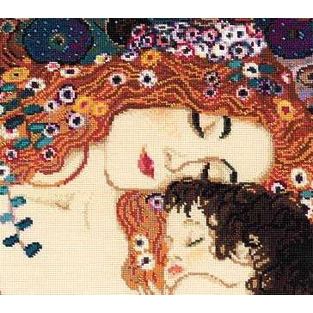 Riolis 916  kit point de croix compté  Amour maternel d après Klimt 2