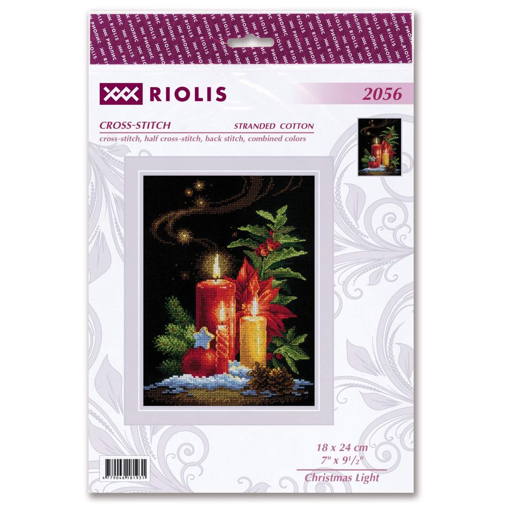 Riolis 2056 kit point de croix compté Lumière de Noël 1