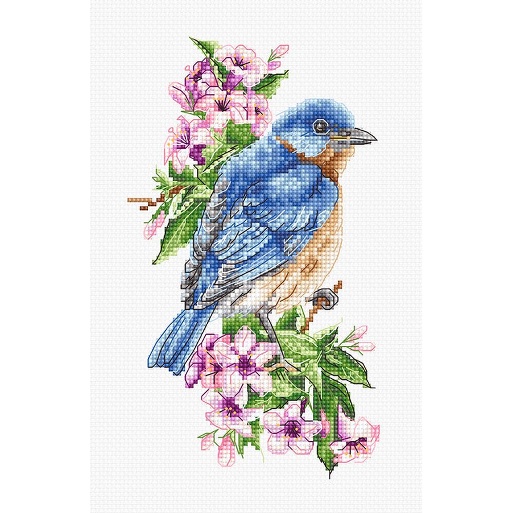 Oiseau bleu sur la branche - B1198 - Luca-S