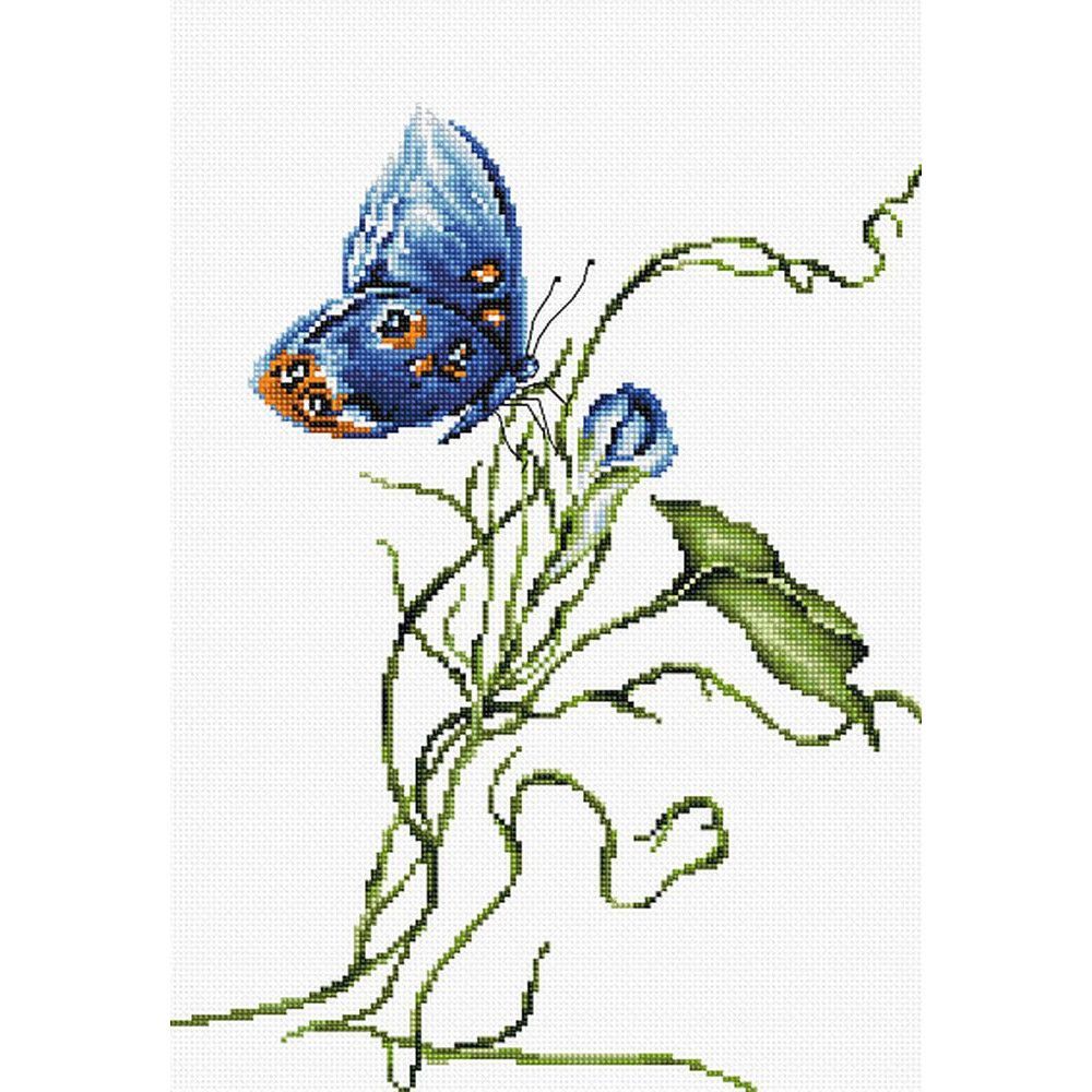 Émotion - papillon bleu - B2242 - Luca-S