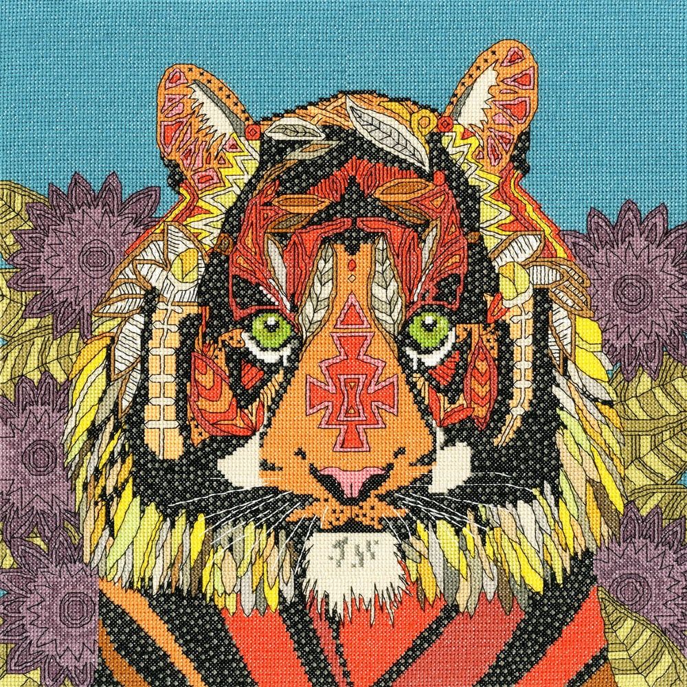 Tigre orné de bijoux - XSTU3 - Bothy Threads