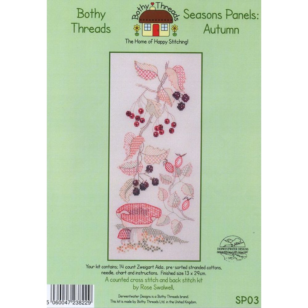 Bothy Threads SP03 - kit point de croix compté - fleurs dautomne - 2