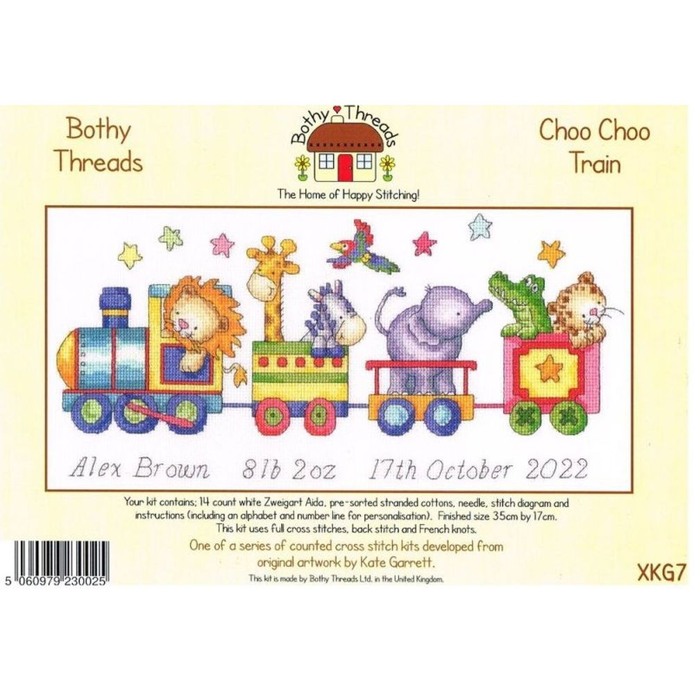 Bothy Threads XKG7 - Train Choo Choo - kit point de croix compté - 3