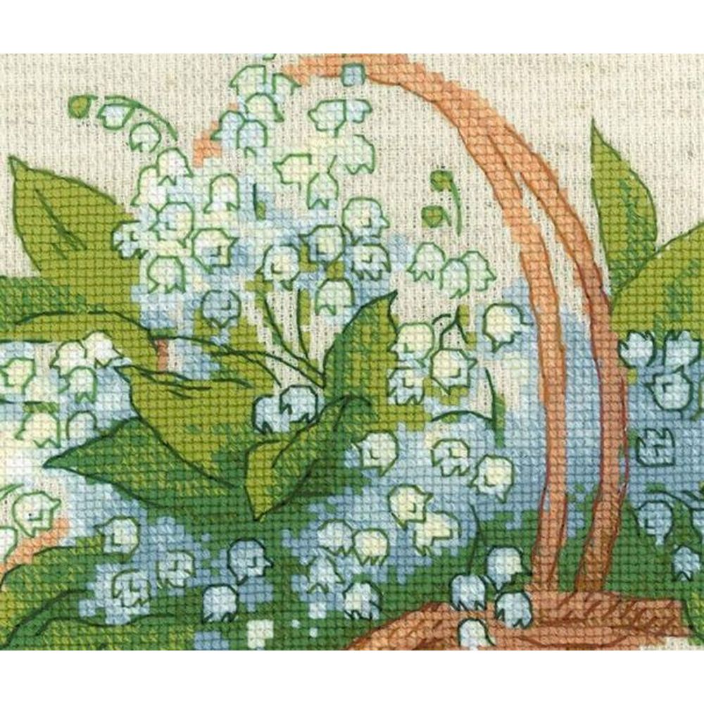 Kit De Point De Croix Dimensions 'Home Memories' - Toile Aida 14 Fils Couleur Ivoire 17x12 Cm