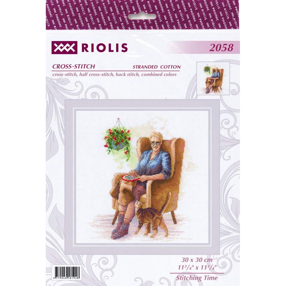 Riolis 2058 kit point de croix compté Temps de couture 1