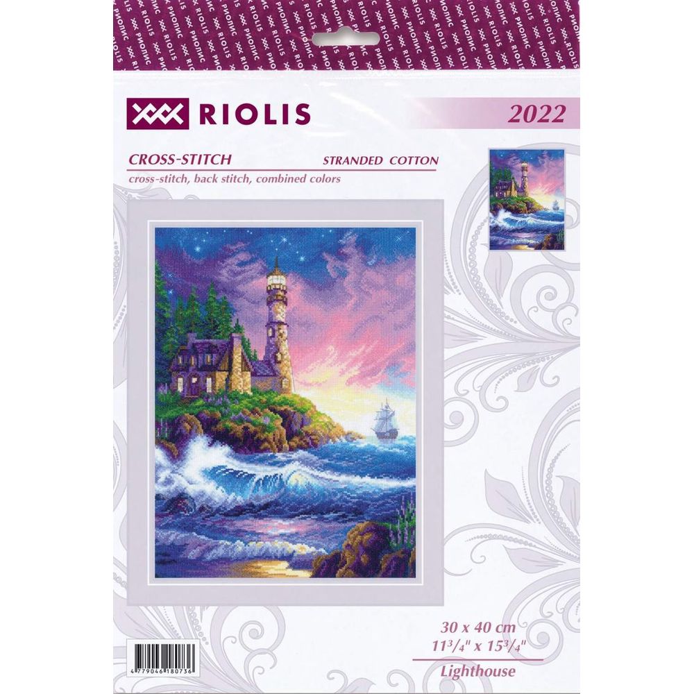 Riolis 2022  kit point de croix compté  Phare  5