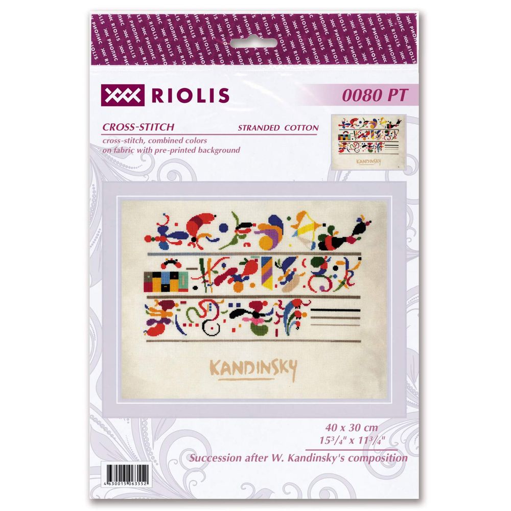 Riolis 0080PT - kit point de croix compté - succession de composition - 2