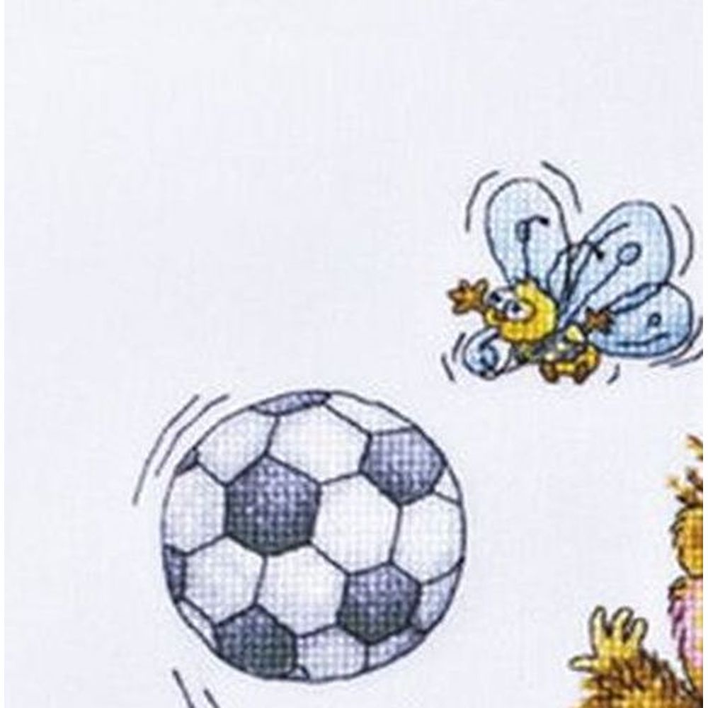 LanSvit D044 - kit point de croix compté - Footballeur - 2