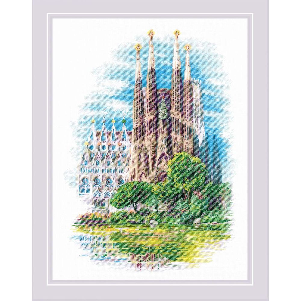Riolis 2098 kit point de croix compté Sagrada Familia