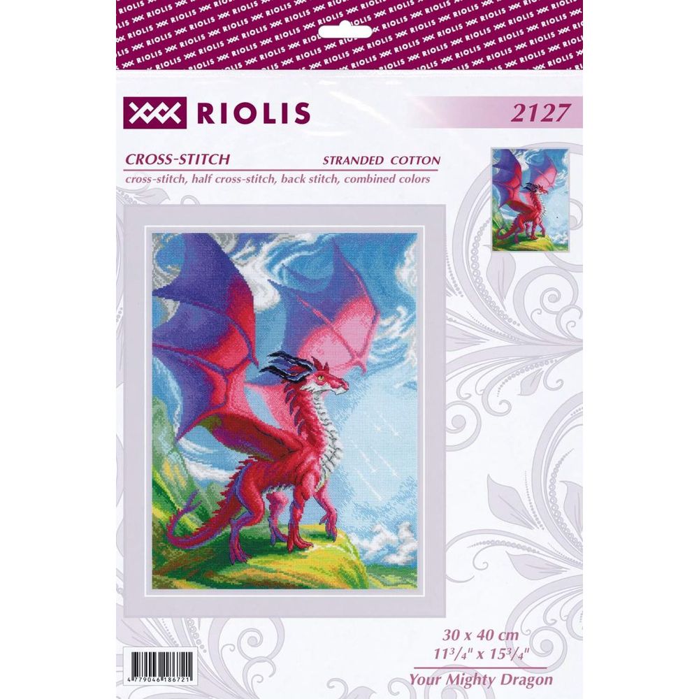 Riolis 2127 kit point de croix compté Votre puissant dragon 1