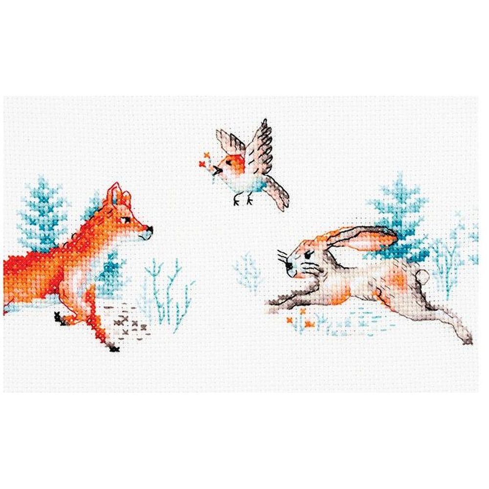 Dutch Stitch Brothers DSB008 kit point de croix compté Amis de la forêt 1