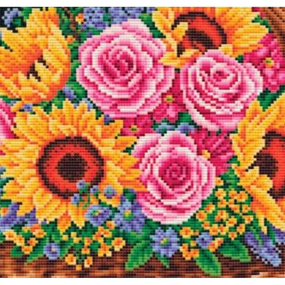 Dutch Stitch Brothers DSB016 kit point de croix compté Panier de fleurs 2