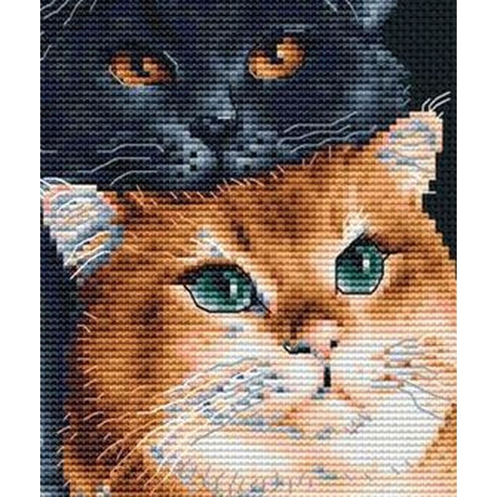 Dutch Stitch Brothers DSB015 kit point de croix compté Trois Chats 2