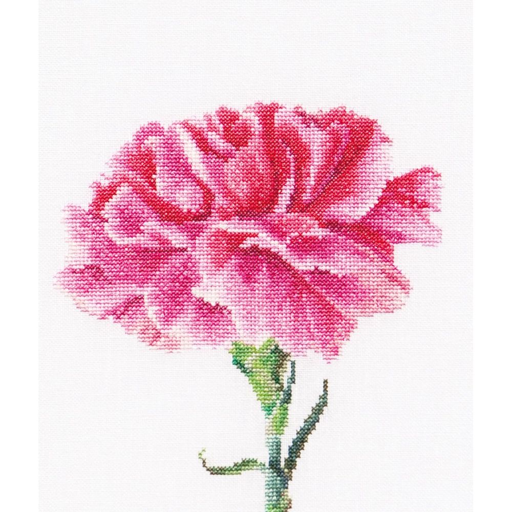 Thea Gouverneur 467 kit point croix compté Oeillet rose 2