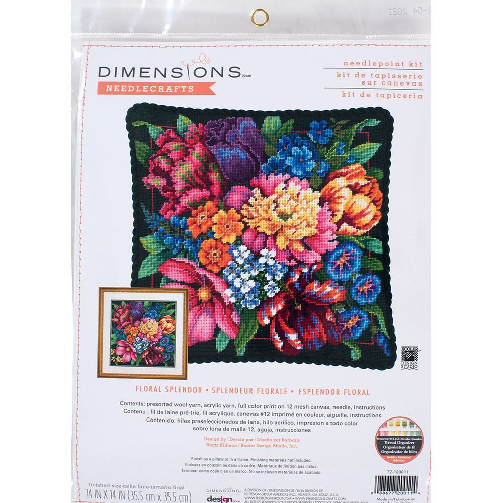 DIMENSIONS 72-120011 kit point croix Splendeur florale 1