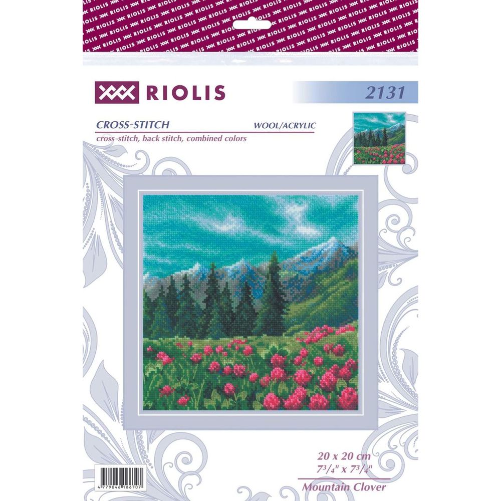 Riolis 2131  kit point croix compté  Trèfle des montagnes 1