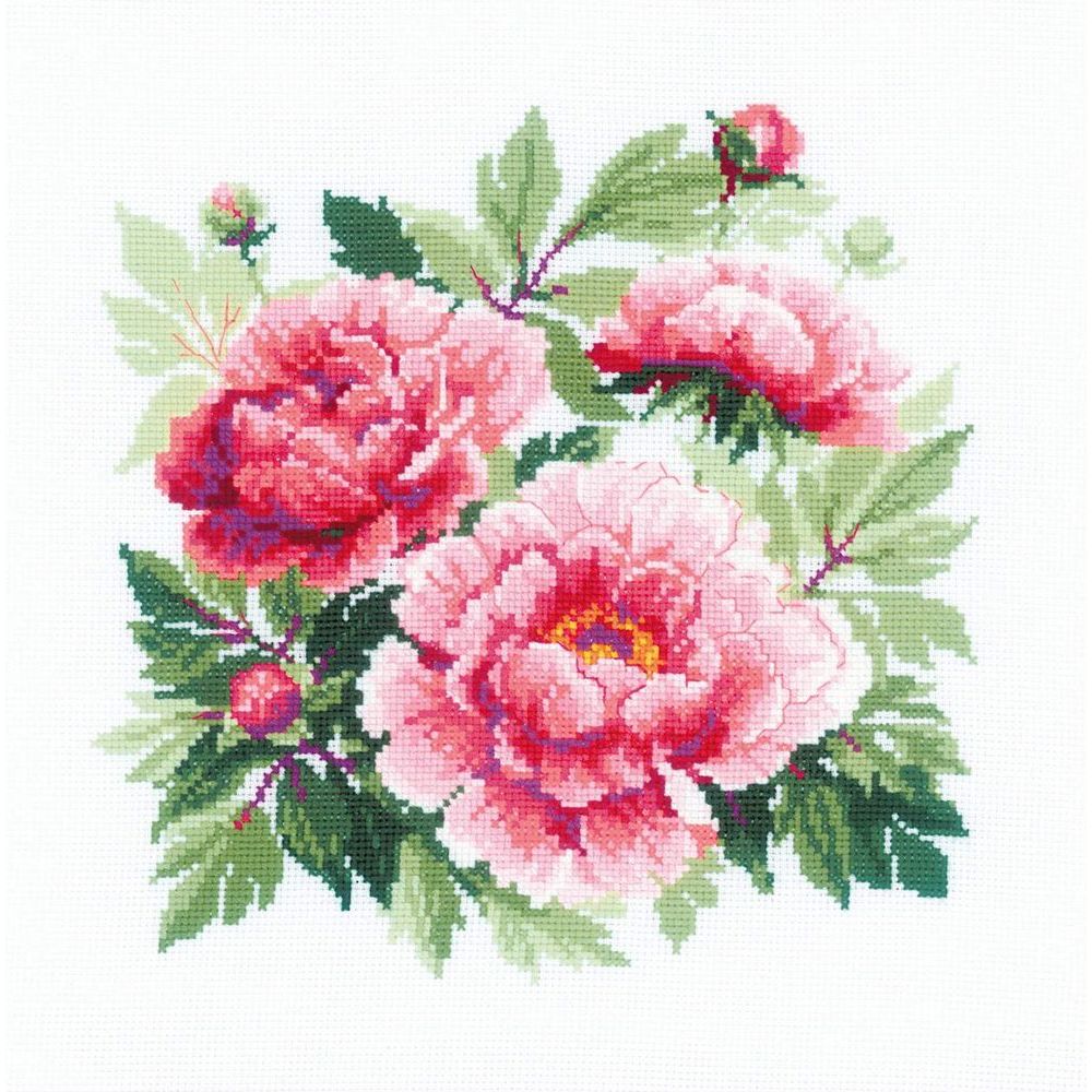 Bouquet de pivoine  1854  Riolis