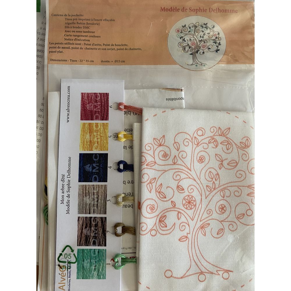 kit de broderie  Traditionnelle  Alvéo 15209  Arbre de vie été  3