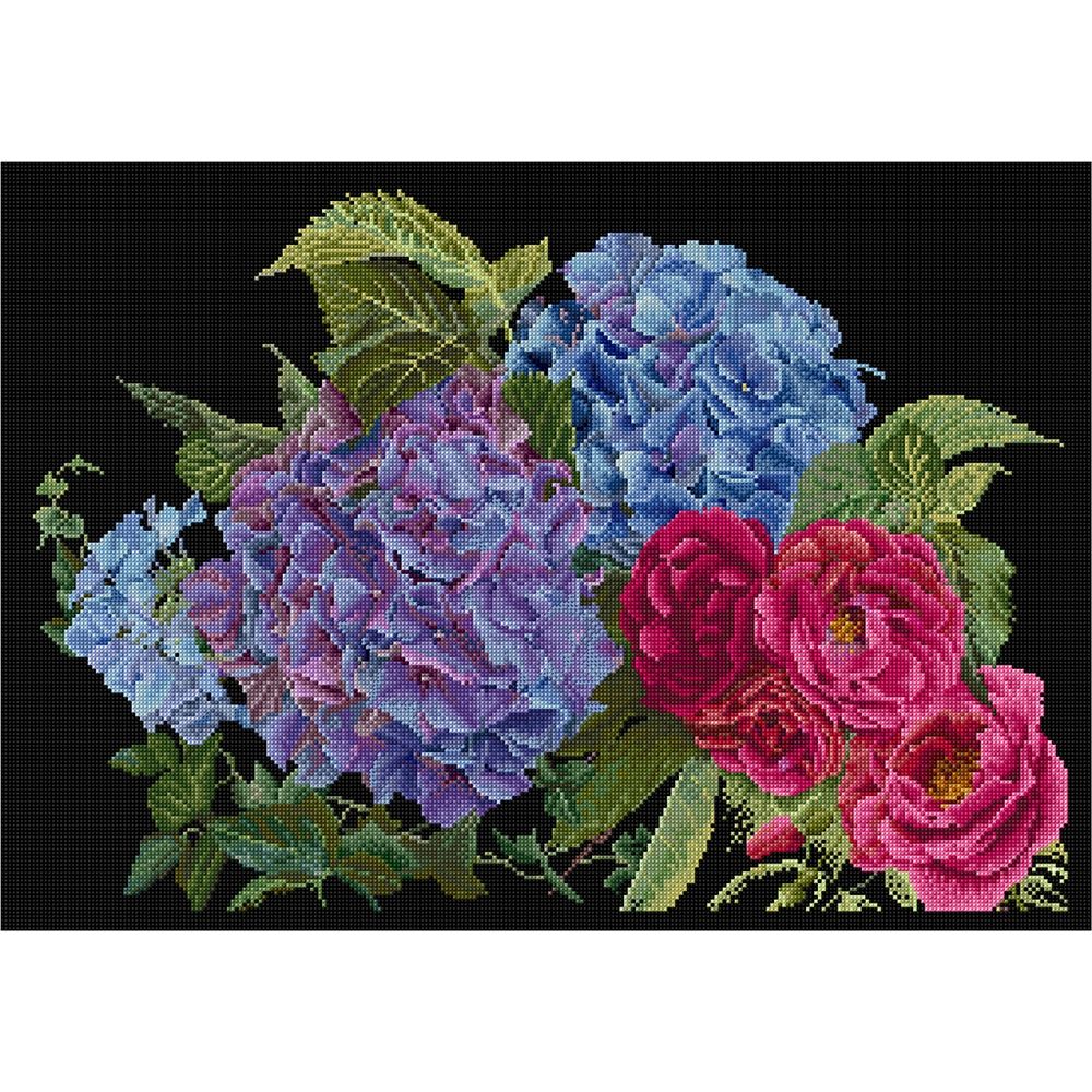 Hydrangea et rose  442-05  Thea Gouverneur