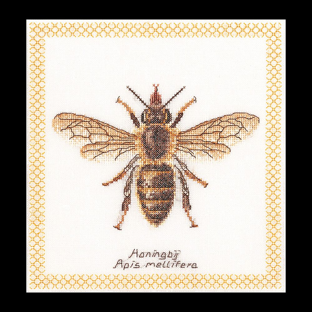Thea Gouverneur 3017  kit point croix  Abeille  Honey bee  2