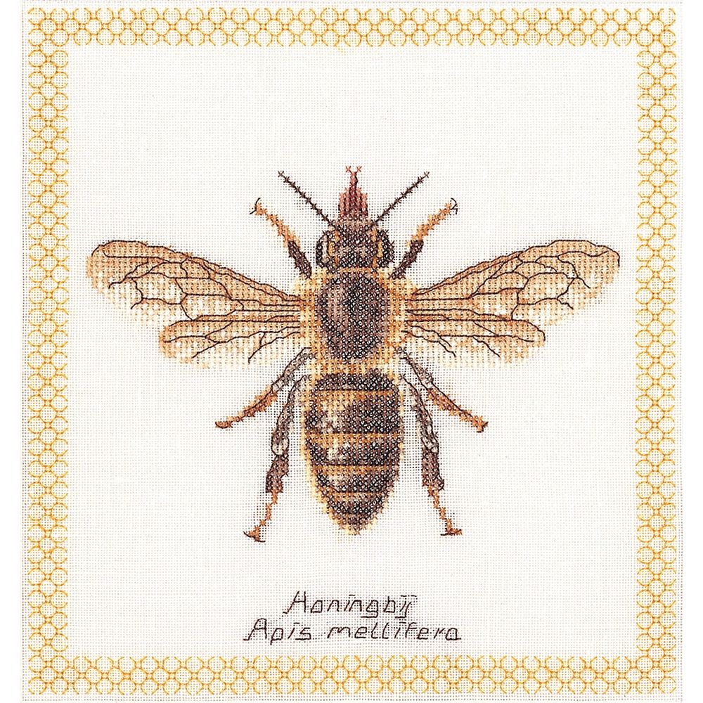 Thea Gouverneur 3017  kit point croix  Abeille  Honey bee