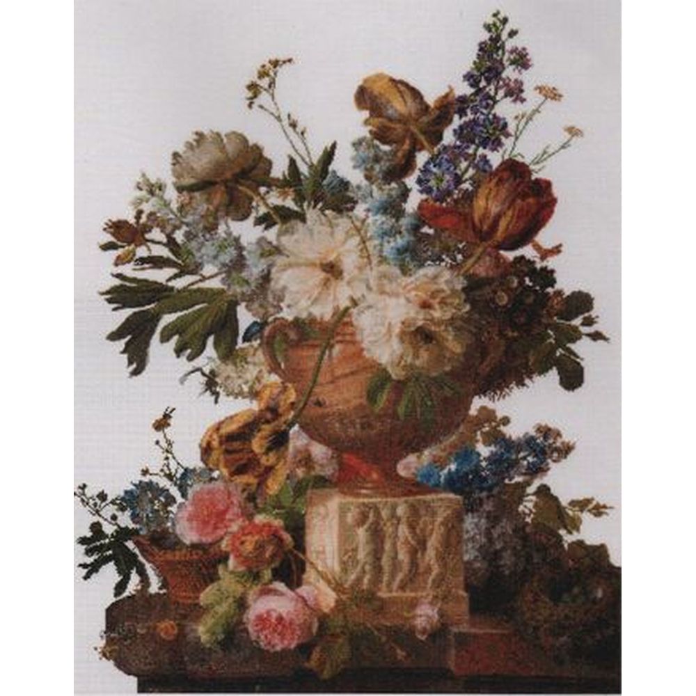 Fleurs dans un vase en albâtre  580 Aida  Thea Gouverneur