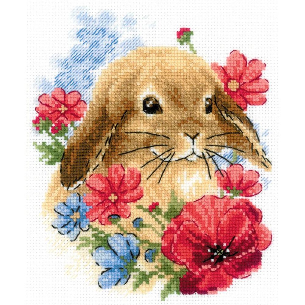 Lapin en fleurs  1986  Riolis