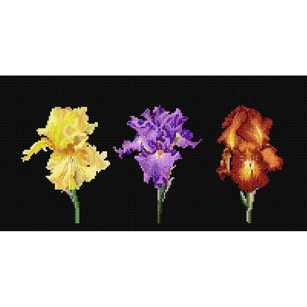 Thea Gouverneur 3051-05  kit point de croix compté  Irises  1