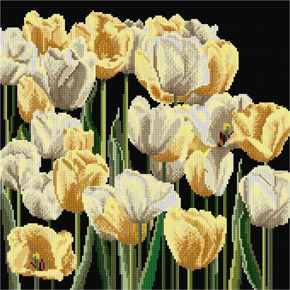 Thea Gouverneur 3065-05  kit point de croix compté  Tulipes