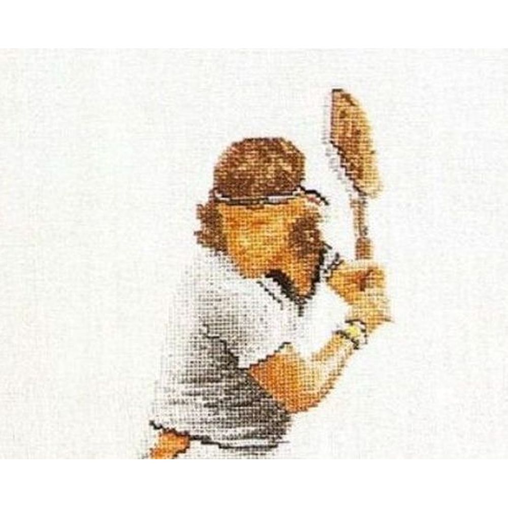Thea Gouverneur 1004  kit point de croix compté  Joueurs de Tennis  2