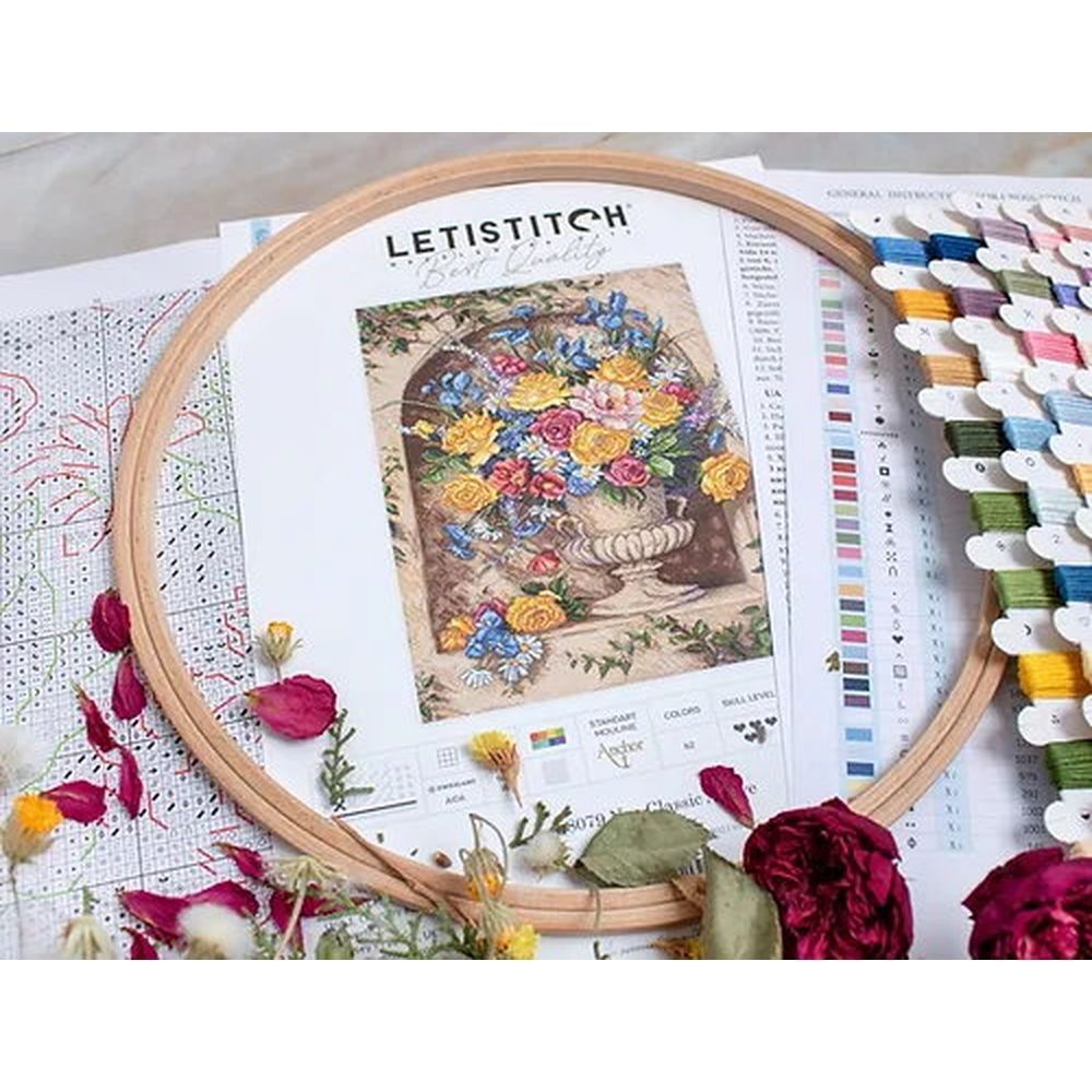 Letistitch L8079  kit point croix compté  Alcôve Néo Classique  2
