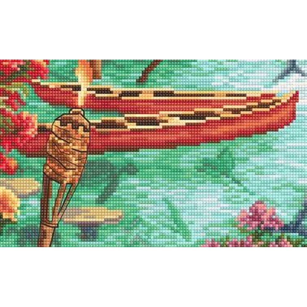 Letistitch 925  kit point de croix compté  La vie de lîle  5